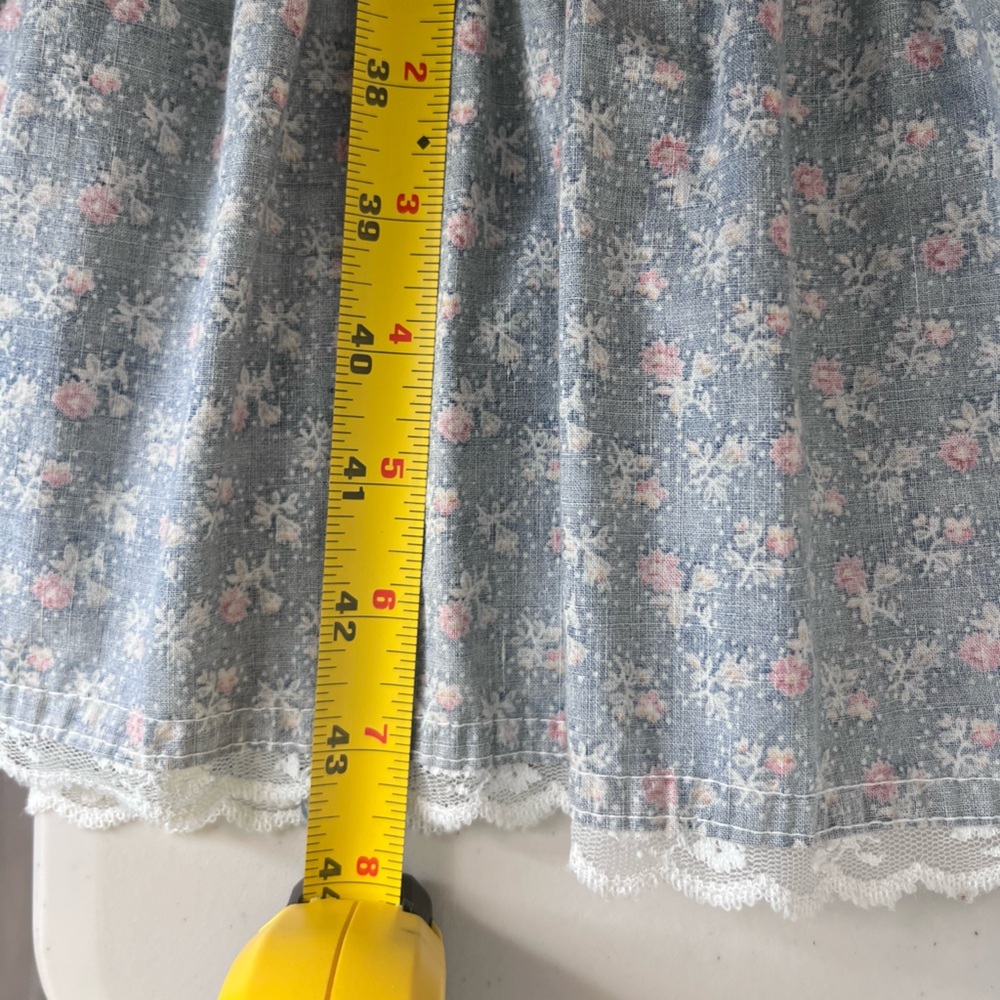Gunne Sax Vintage 1970's Cottagecore Puff Sleeve Floral Sz 9 Midi Dress - Picture 16 of 16